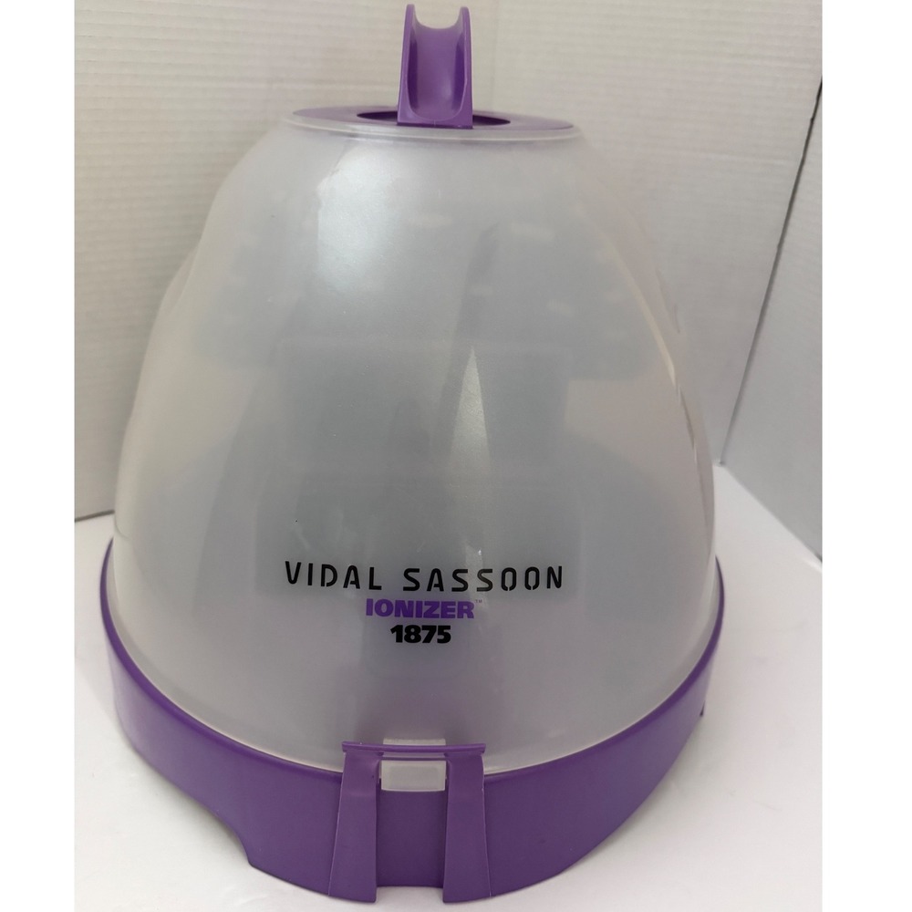 Vidal Sassoon‎ Ionizer 1875W Portable Tabletop Hooded Hair Dryer Purple VS290